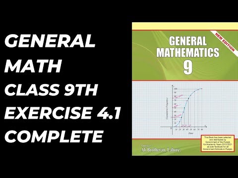 9th Class General Math, Ch 4, Exercise 4.1 Complete- Matric part 1 Gen Math