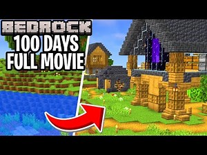 I Survived 100 Days in Minecraft Bedrock!