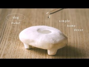 MAKING CLAY THINGS | painted candles, clay diffusers, & more