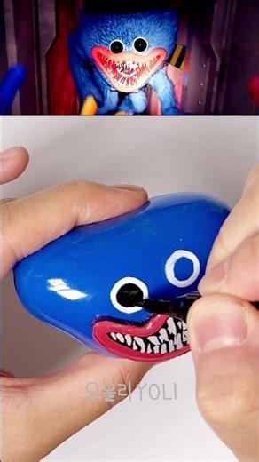 파피 플레이타임 허기워기💙 만들기 파트1 - DIY Poppy Playtime Huggy Wuggy 💙with Nano Tape! part1. #poppyplaytime