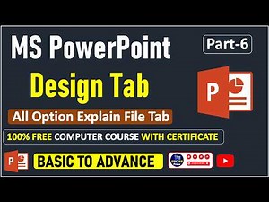 MS PowerPoint Design Tab Explained in Hindi | Beginner Tutorial | Part-6 | UPCISS Prime