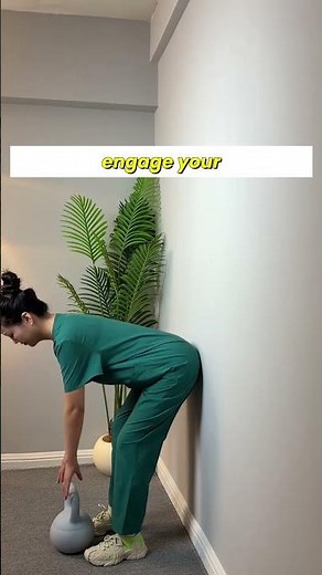 Upper Glute Lift Secret 🍑 This Kettlebell Move Makes Your Glutes Pop Up Fast! #viral #trending
