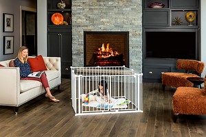 Double Door Super Wide™ Baby Gate and Play Yard