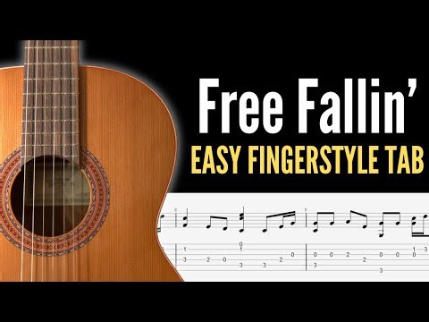 Free Fallin’ - Easy Fingerstyle Guitar TAB | Beginner Tom Petty Guitar Arrangement
