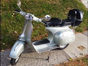 Silver 1966 vintage Vespa Sprint VLB