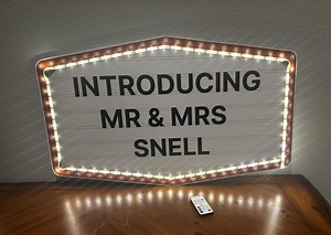 Custom Wedding Entrance Sign: VIP Bottle Service Style, Optional LED Lights - Etsy
