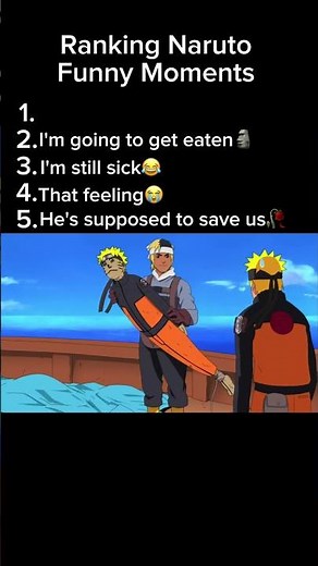 🏆Ranking Naruto Funniest Moments 😂🔥