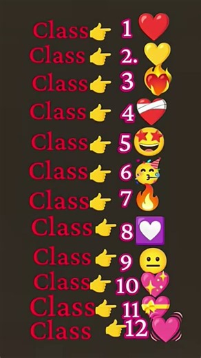 class 1 2 3 4 5 6 7 8 9 10 11 12