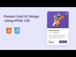 E-Commerce Product Card Design Using HTML & CSS