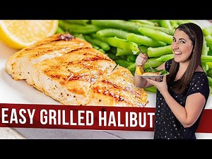 Grilled halibut