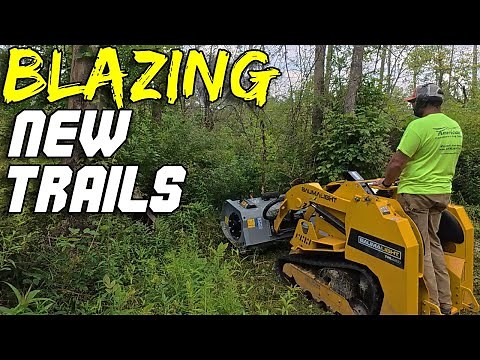 The Perfect Trail Mower: Clearing Land with a Mini Skid Steer