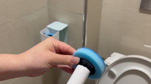 RV Toilet Brush, RV Accessories, Wall Mount Toilet Brush, 64 Toilet Refills | Hands Free Toilet Brush, One-Button Release, RV Toilet Brush and Holder Set, Compact Design, Camper Bathroom Accessories