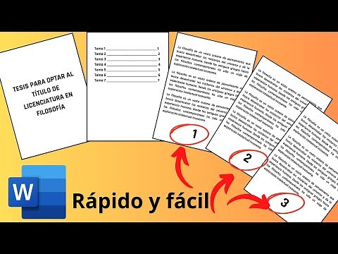 Cómo enumerar páginas en Word sin la portada y el índice