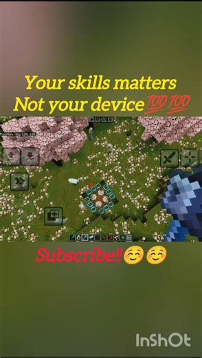 Minecraft pocket edition skills💯💯|#minecraft #gameplay #viral #shorts #mcpe #skills #maceskills
