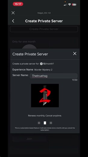 Making a mm2 private server add me to play in it :3 @Hargun_531