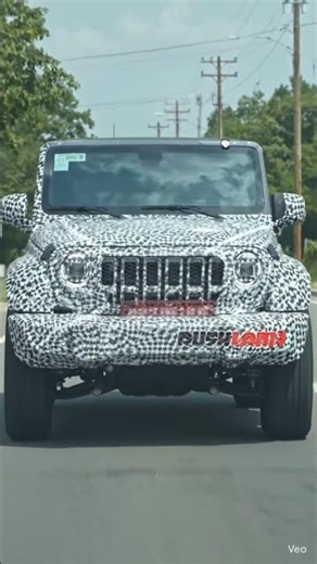 mahindra thar facelift testing