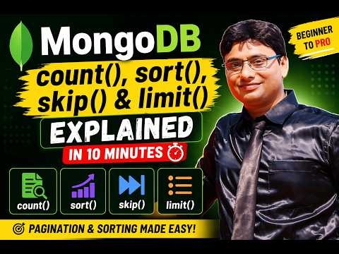 MongoDB count(), sort(), skip(), limit() Explained in 10 Minutes