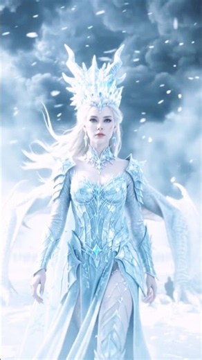 The Snow Queen Freya | A Magical Winter Fantasy 👑✨ #Shorts#disney #3danimation #fairy