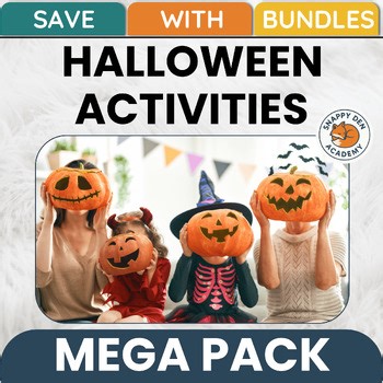 Halloween Activities Middle School Reading Worksheets MEGA RESOURCE BUNDLE