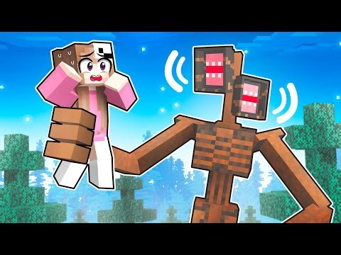 FIQUEI PRESA COM o SIREN HEAD na FLORESTA do MINECRAFT!