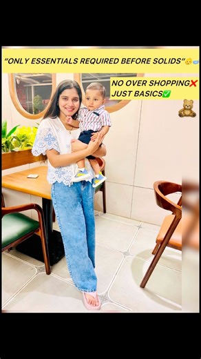 “Solids shuru karne k liye sirf basics chahiye …aur maa ka pyar💕”#shortsviral