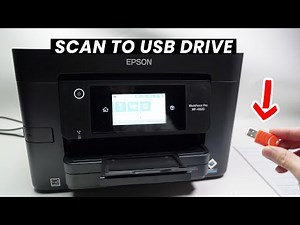 How to Scan to USB Drive on Epson WorkForce Pro WF-4820 and 4830