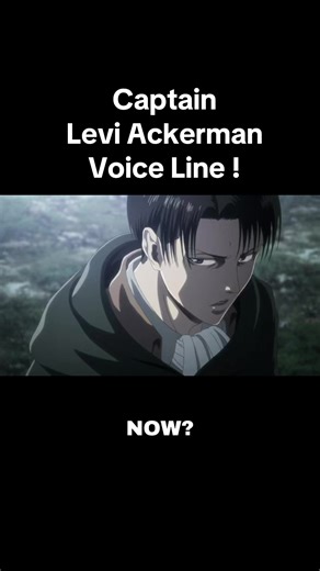 Captain Levi Ackerman Voice Line ! #leviackerman #levi #captainlevi #aot #fyp
