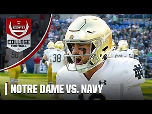 Notre Dame Fighting Irish vs. Navy Midshipmen | College Football Highlights