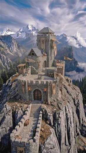 Medieval Castle Built on a Mountain | Epic Construction Timelapse