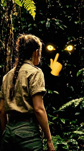 You Are Not Alone: The Glowing Eyes in the Jungle 👁️🌿 #MonsterInTheWoods #Stalked #Mystery