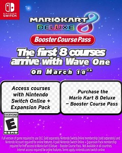 269 reactions · 47 shares | A total of 48 remastered courses from the Mario Kart series are racing to the Mario Kart 8 Deluxe game as paid DLC. | Nintendo Switch | Facebook