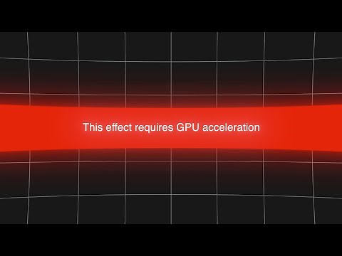 fix this annoying GPU acceleration error in after effects