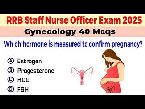 RRB staff nurse officer exam 2025 | RRB staff nurse officer exam preparation| RRB gynecology Mcqs