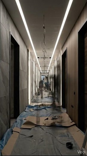 Luxury Corridor Transformation 😍 | Elegant Interior Timelapse |From Raw Space to Luxury Corridor 🔥
