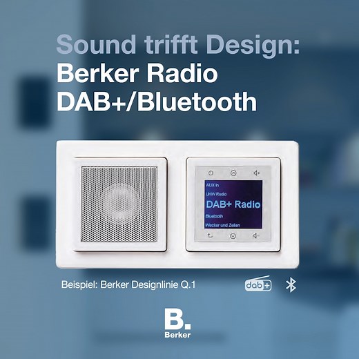 All we hear is: Radio Berker! Unser neues DAB Einbauradio überzeugt mit: ▶️ sattem Sound 🔊 ▶️ intuitiver Touch-Bedienung 👆 ▶️ Zusatzfunktionen wie Timer ⏲ oder Wecker ⏰ 🎵 Außerdem ganz einfach via Bluetooth Podcasts und Playlists vom Smartphone streamen. Alle ℹ️ über das kompakte Klangwunder gibt’s hier: https://hager.de/radio | Hager