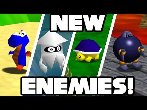 New Enemies in Super Mario 64! - More Enemies Patch Preview #1
