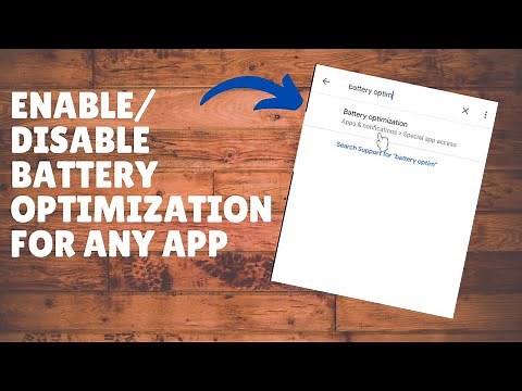 Enable/Disable Battery Optimisation for any Android App || 2022