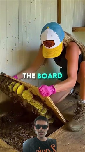 Something Was Buzzing Under Her Floor #ytshortsomglookatherlegs #homesteading #sustainability