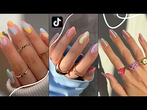 Aesthetic Nail Art Tutorials (TikTok Compilation) | Alice Blue Aesthetic