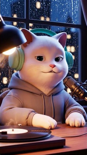 Late Night Lo-Fi With a Cat 😴🎧 #cat #secretsofpets #funny #funnypet #catvideos #lifeisbutadream #pet