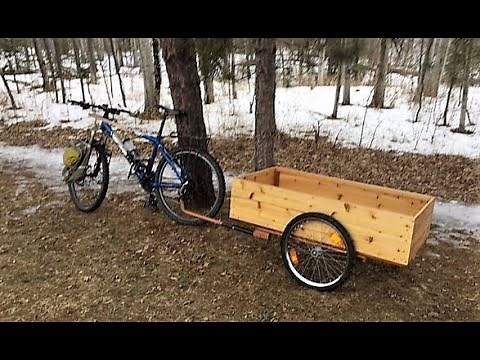 Converting Bicycle Child Trailer into a DIY Cargo Trailer/ western red cedar build.