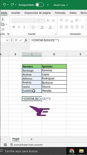 COUNT cells that CONTAIN TEXT in EXCEL #shorts #excel #exceltips #exceltricks #exceltutorial
