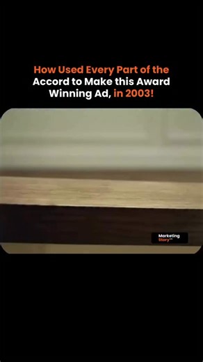Marketing | Growth | Branding on Instagram: "How Honda Turned Every Part of an Accord Into a LEGENDARY Ad! In 2003, Honda didn’t just run a commercial… They created a masterpiece using real Accord parts, connected piece-by-piece like a mind-blowing domino effect! No CGI. No shortcuts. Just pure engineering + genius creativity. And that ad went on to win awards worldwide because innovation isn’t always about new ideas… sometimes, it’s about seeing what’s already in front of you differently. That’