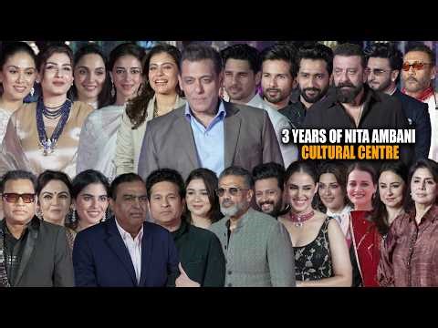 UNCUT - 3 Years Of Nita Mukesh Ambani Cultural Centre | Salman, Ranbeer, Kajol, Sanjay D & More