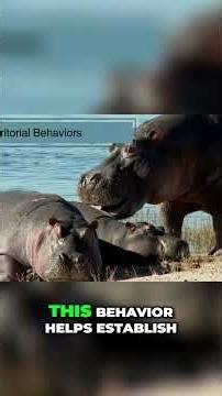 10 CRAZY Hippo Facts You WON'T Believe! #shorts#Hippos, #Wildlife, #NatureFacts, #JawPower