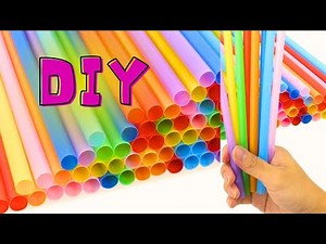 Upcycling Straw Craft, Easy DIY Projects