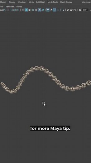 Stop Aligning Chains Manually | Maya Quick Tips #mayatutorial #modelingtips #shorts