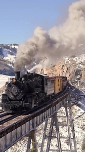 1.2M views · 70K reactions | Hope you're steaming into the New Year like this, ready for adventure!  @steelrailblues on Instagram "Crossing Cascade" | Cumbres & Toltec Scenic Railroad | Facebook