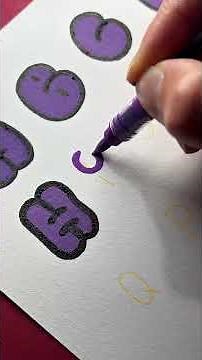 I’m teaching you the easiest bubble letter alphabet - save this for your next drawing ✨ #tutorial
