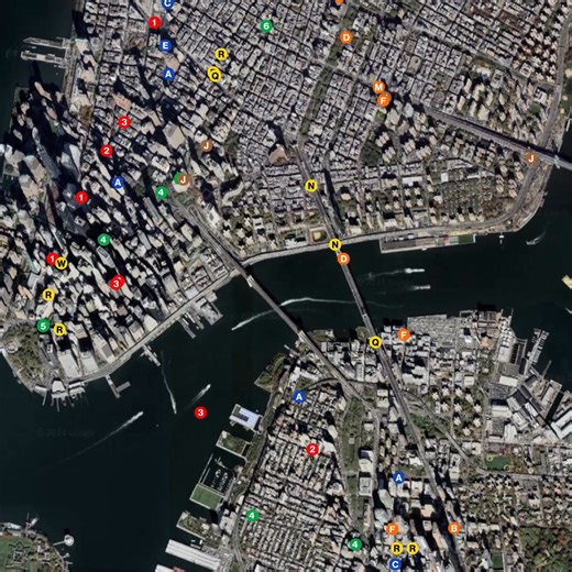 8.5K views · 90 reactions | Animation Showing Peak-Hour New York City MTA Subway Services | Brilliant Maps | Facebook